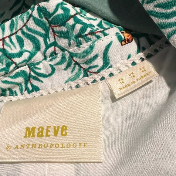 Anthropologie Maeve Catherine Dress - Tiger/Leopard Motif - Sz. 14 - Picture 8 of 14